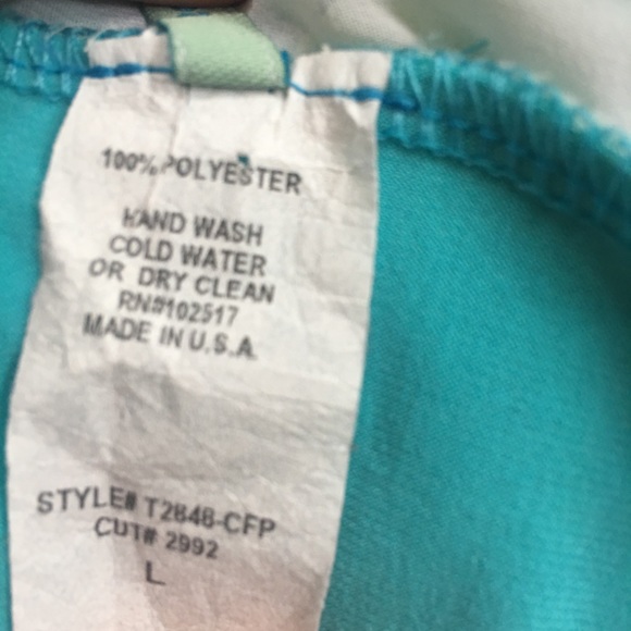 Rainbow sheer watercolor stripe tunic white - Picture 7 of 8